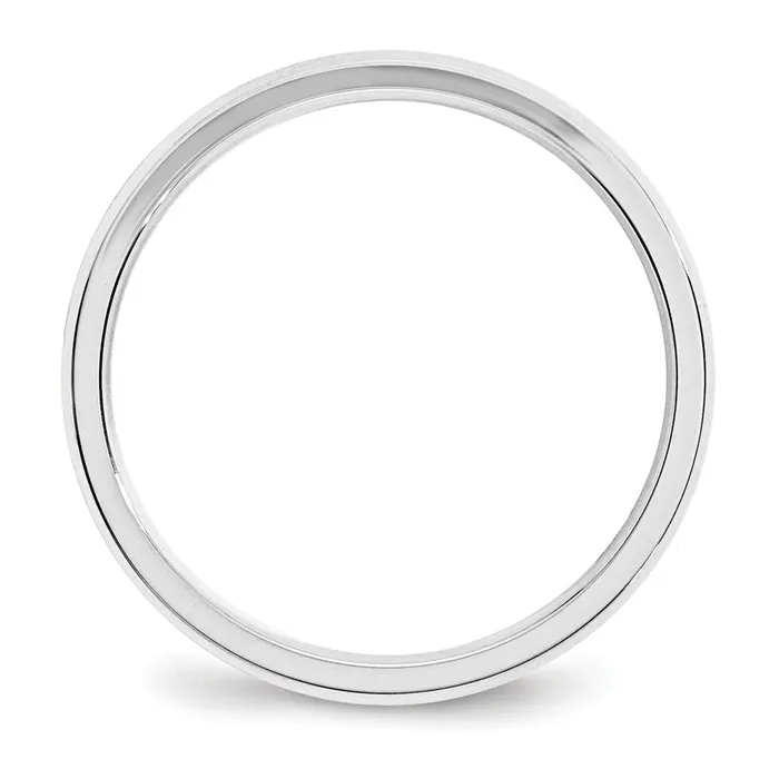 Goldia Rings Solid 18K White Gold 3mm Bevel Edge Comfort Fit MensWomens Wedding Band Ring Size 65 Goldia Rings Solid 18K White Gold 3mm Bevel Edge Comfort Fit MensWomens Wedding Band Ring Size 65