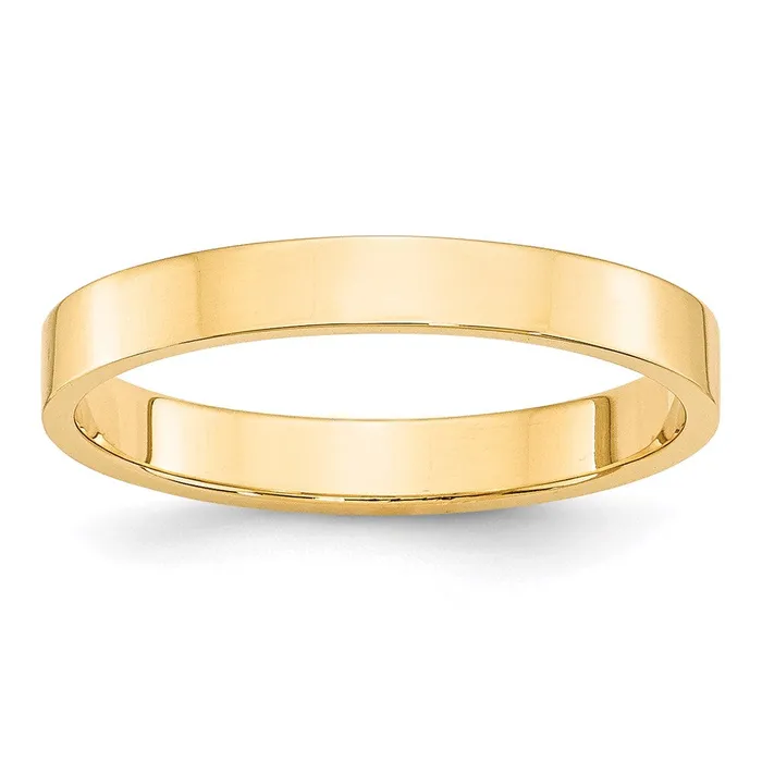 Goldia Rings Solid 18K Yellow Gold 3mm Light Weight Flat MensWomens Wedding Band Ring Size 6 Goldia Rings Solid 18K Yellow Gold 3mm Light Weight Flat MensWomens Wedding Band Ring Size 6