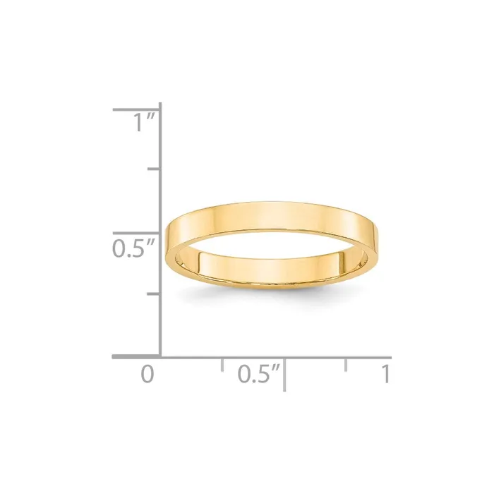 Goldia Rings Solid 18K Yellow Gold 3mm Light Weight Flat MensWomens Wedding Band Ring Size 6 Goldia Rings Solid 18K Yellow Gold 3mm Light Weight Flat MensWomens Wedding Band Ring Size 6