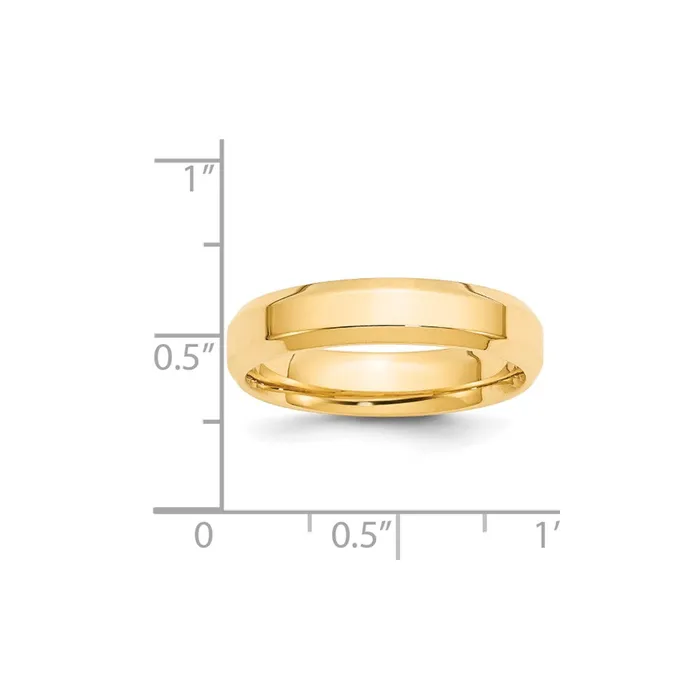 Goldia Rings Solid 18K Yellow Gold 5mm Bevel Edge Comfort Fit MensWomens Wedding Band Ring Size 8 Goldia Rings Solid 18K Yellow Gold 5mm Bevel Edge Comfort Fit MensWomens Wedding Band Ring Size 8