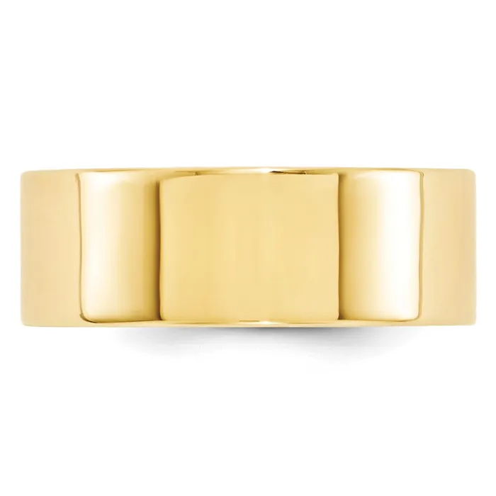Goldia Rings Solid 18K Yellow Gold 8mm Standard Flat Comfort Fit MensWomens Wedding Band Ring Size 11 Goldia Rings Solid 18K Yellow Gold 8mm Standard Flat Comfort Fit MensWomens Wedding Band Ring Size 11