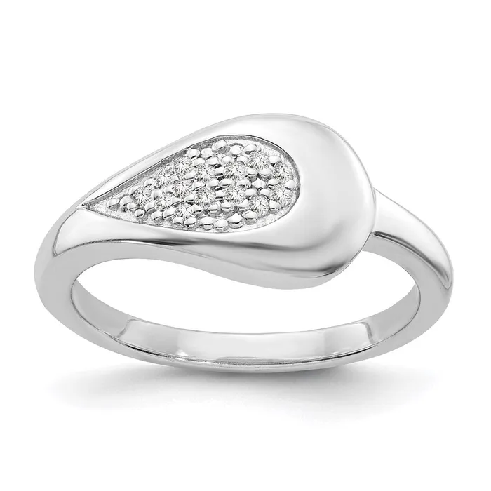 Goldia Rings SS White Ice 07ct Diamond Ring