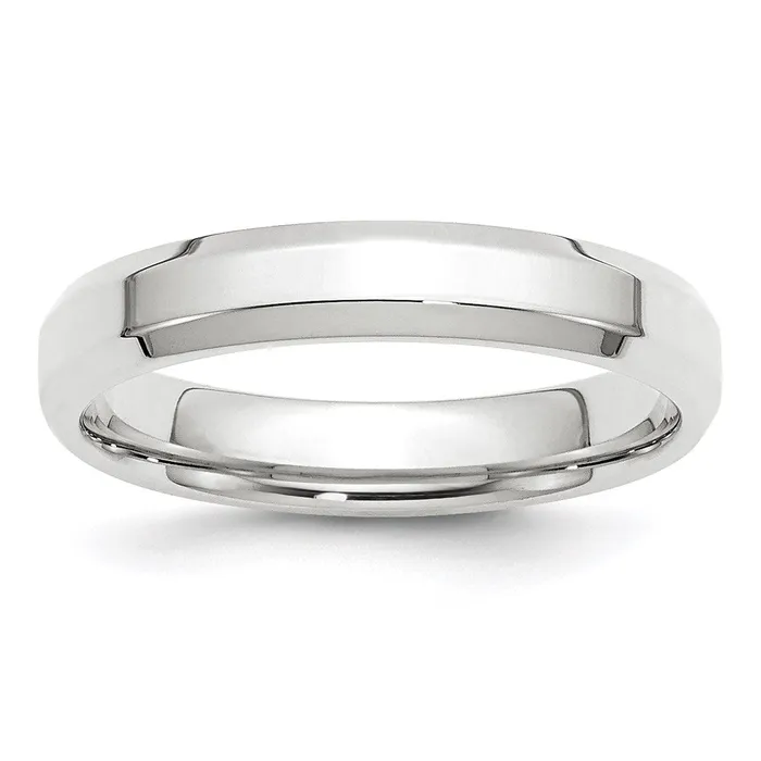 Goldia Solid 10K White Gold 4mm Bevel Edge Comfort Fit MensWomens Wedding Band Ring Size 65 Rings Goldia Solid 10K White Gold 4mm Bevel Edge Comfort Fit MensWomens Wedding Band Ring Size 65 Rings