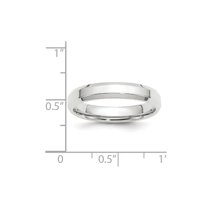 Goldia Solid 10K White Gold 4mm Bevel Edge Comfort Fit MensWomens Wedding Band Ring Size 65 Rings Goldia Solid 10K White Gold 4mm Bevel Edge Comfort Fit MensWomens Wedding Band Ring Size 65 Rings