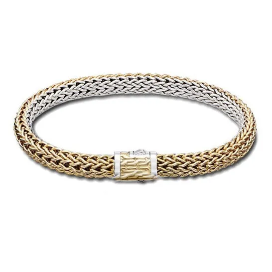 JMS always Bracelets Original John Hardy Classic Chain Gold Silver 65mm Reversible Icon Bracelet BZ904RVXM JMS always Bracelets Original John Hardy Classic Chain Gold Silver 65mm Reversible Icon Bracelet BZ904RVXM