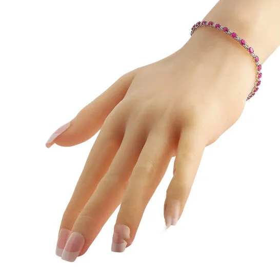 JMS always Bracelets Original LB Exclusive 18K White Gold 038ct Diamond and Ruby Bracelet MF09 103123 JMS always Bracelets Original LB Exclusive 18K White Gold 038ct Diamond and Ruby Bracelet MF09 103123