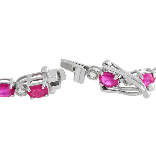 JMS always Bracelets Original LB Exclusive 18K White Gold 038ct Diamond and Ruby Bracelet MF09 103123 JMS always Bracelets Original LB Exclusive 18K White Gold 038ct Diamond and Ruby Bracelet MF09 103123