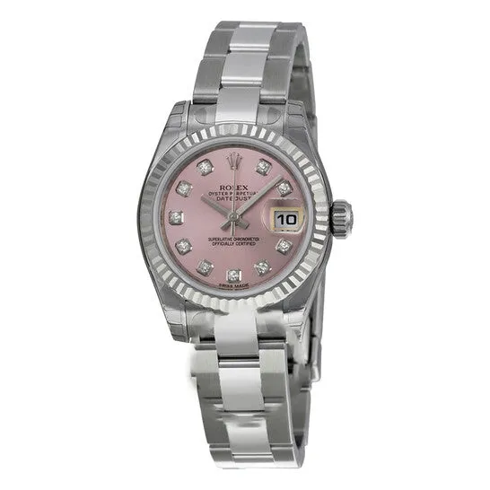 JMS always Bracelets Original Rolex Lady Datejust 26 Pink Dial Stainless Steel Oyster Bracelet Automatic Watch 179174PDO JMS always Bracelets Original Rolex Lady Datejust 26 Pink Dial Stainless Steel Oyster Bracelet Automatic Watch 179174PDO