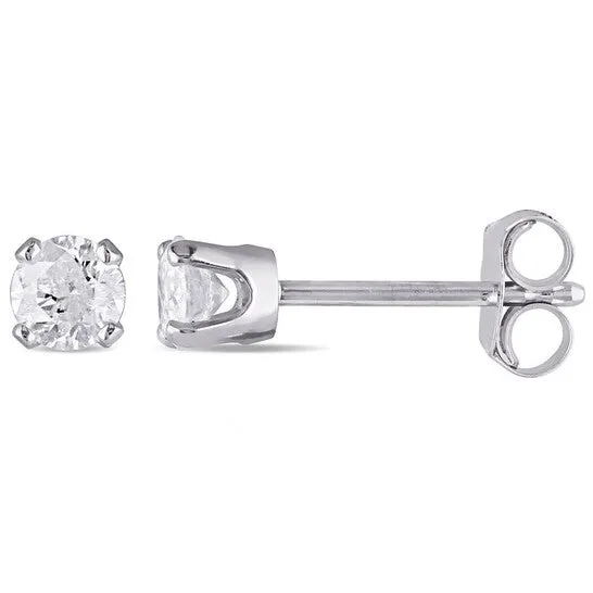JMS always Earrings Original AMOUR 13 CT TW Diamond Stud Earrings In 14K White Gold JMS always Earrings Original AMOUR 13 CT TW Diamond Stud Earrings In 14K White Gold