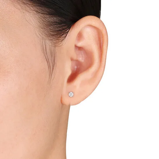 JMS always Earrings Original AMOUR 13 CT TW Diamond Stud Earrings In 14K White Gold JMS always Earrings Original AMOUR 13 CT TW Diamond Stud Earrings In 14K White Gold