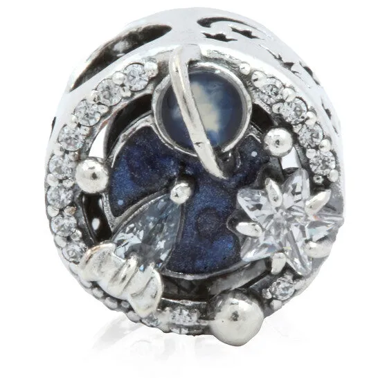 JMS always Earrings Original Pandora Sterling Silver A Trip To The Galaxy Crystal Charm JMS always Earrings Original Pandora Sterling Silver A Trip To The Galaxy Crystal Charm