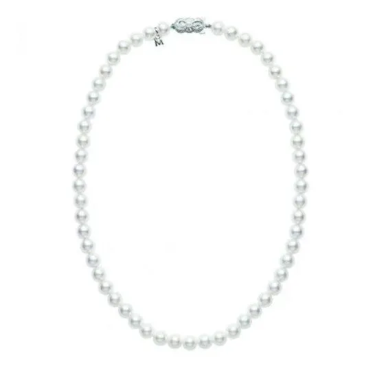 JMS always Necklaces Original Mikimoto 18 Akoya Cultured Pearl Strand Necklace 75 x 7mm A Grade 18K White Gold Clasp JMS always Necklaces Original Mikimoto 18 Akoya Cultured Pearl Strand Necklace 75 x 7mm A Grade 18K White Gold Clasp