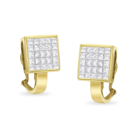JMS always Original Haus of Brilliance 14K Yellow Gold 3 14 ct TDW Diamond Huggy Earrings GH VS1VS2 Earrings JMS always Original Haus of Brilliance 14K Yellow Gold 3 14 ct TDW Diamond Huggy Earrings GH VS1VS2 Earrings