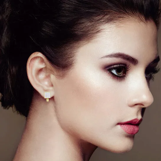 JMS always Original Haus of Brilliance 14K Yellow Gold 3 14 ct TDW Diamond Huggy Earrings GH VS1VS2 Earrings JMS always Original Haus of Brilliance 14K Yellow Gold 3 14 ct TDW Diamond Huggy Earrings GH VS1VS2 Earrings