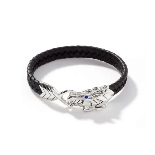 JMS always Original John Hardy Legends Naga Black Sapphire Eyes And Black Leater Strap Bracelet Bms6511522blbspxum Bracelets JMS always Original John Hardy Legends Naga Black Sapphire Eyes And Black Leater Strap Bracelet Bms6511522blbspxum Bracelets
