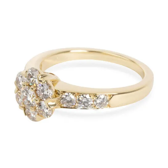 JMS always Original PreOwned Van Cleef Arpels Flora Diamond Ring in 18K Yellow Gold 074 CTW Rings JMS always Original PreOwned Van Cleef Arpels Flora Diamond Ring in 18K Yellow Gold 074 CTW Rings