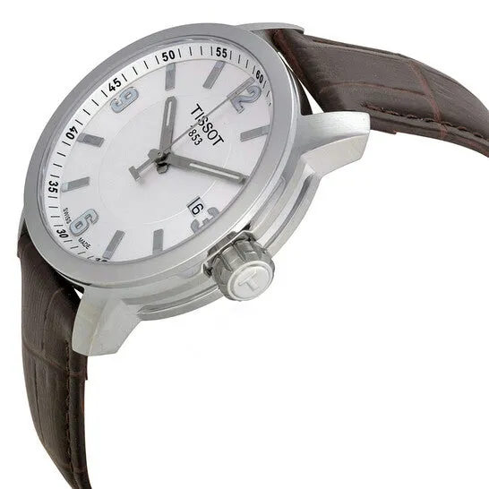 JMS always Original Tissot PRC 200 White Dial Brown Leather Mens Watch T0554101601701 Watches JMS always Original Tissot PRC 200 White Dial Brown Leather Mens Watch T0554101601701 Watches
