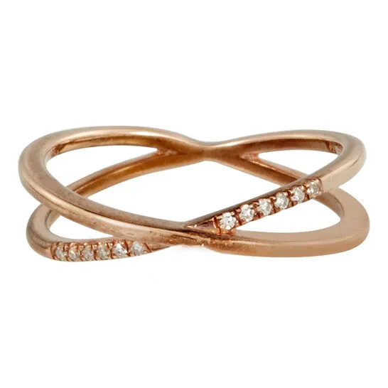 JMS always Rings Original Diamanti Per Tutti Ladies Rose Goldplated Diamond Ring JMS always Rings Original Diamanti Per Tutti Ladies Rose Goldplated Diamond Ring