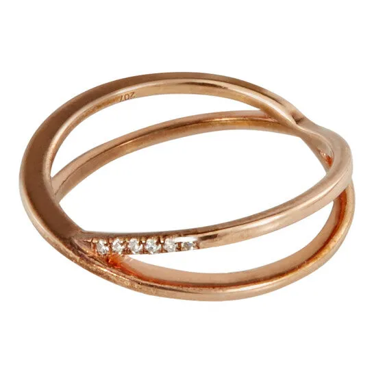 JMS always Rings Original Diamanti Per Tutti Ladies Rose Goldplated Diamond Ring JMS always Rings Original Diamanti Per Tutti Ladies Rose Goldplated Diamond Ring