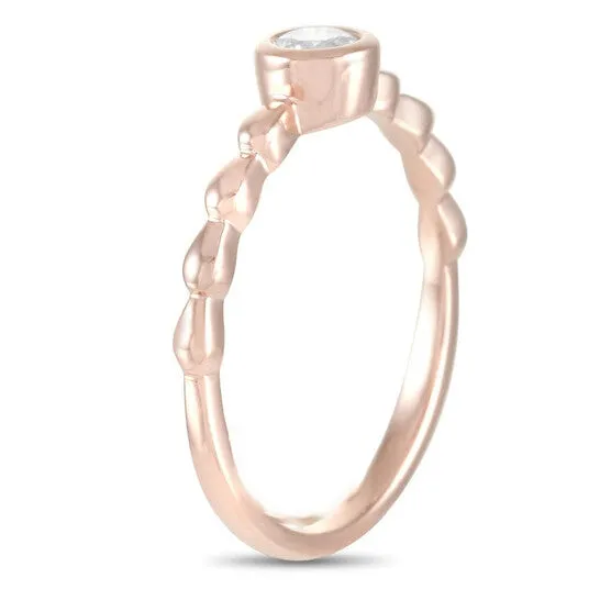 JMS always Rings Original LB Exclusive 14K Rose Gold 025 ct Diamond Ring JMS always Rings Original LB Exclusive 14K Rose Gold 025 ct Diamond Ring