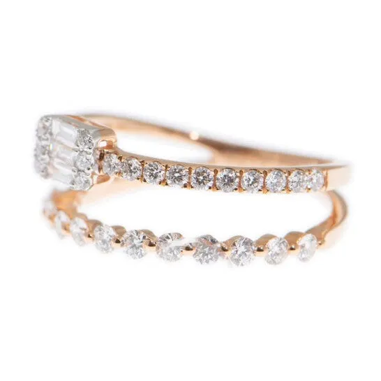 JMS always Rings Original New J Collection Fine Jewellery Ring W Diamond3 Cdibag 009 Ct32 Rddi 064 Ct18kr 277 Gm 18kt Rose Gold Pink Gold JMS always Rings Original New J Collection Fine Jewellery Ring W Diamond3 Cdibag 009 Ct32 Rddi 064 Ct18kr 277 Gm 18kt Rose Gold Pink Gold
