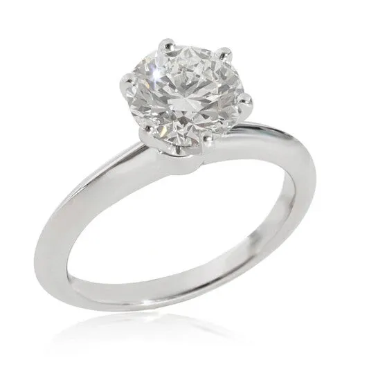 JMS always Rings Original PreOwned Tiffany Co Diamond Engagement Solitaire Ring in Platinum H VS2 139 CT JMS always Rings Original PreOwned Tiffany Co Diamond Engagement Solitaire Ring in Platinum H VS2 139 CT