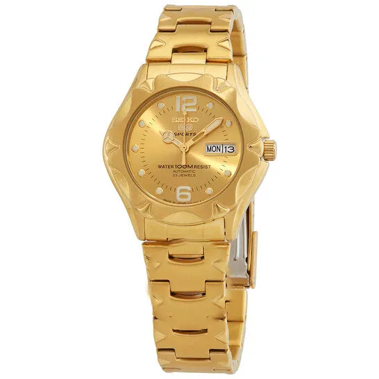 JMS always Rings Original Seiko 5 Automatic Gold Dial Yellow Goldtone Mens Watch SNZ460J1 JMS always Rings Original Seiko 5 Automatic Gold Dial Yellow Goldtone Mens Watch SNZ460J1