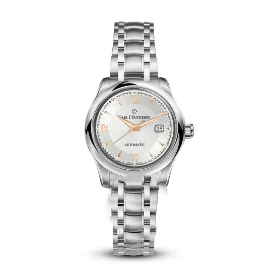 JMS always Watches Original Carl F Bucherer Manero Autodate Automatic Silver Dial Ladies Watch 0010911081521