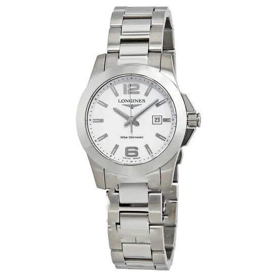 JMS always Watches Original Longines Conquest White Dial Ladies Watch L32774166 JMS always Watches Original Longines Conquest White Dial Ladies Watch L32774166