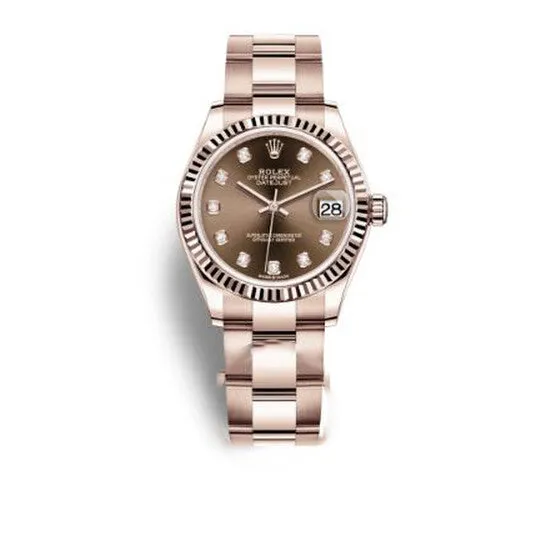 JMS always Watches Original Rolex Datejust 31 Chocolate Diamond Dial Ladies 18kt Everose Gold Oyster Watch 278275CHDO JMS always Watches Original Rolex Datejust 31 Chocolate Diamond Dial Ladies 18kt Everose Gold Oyster Watch 278275CHDO