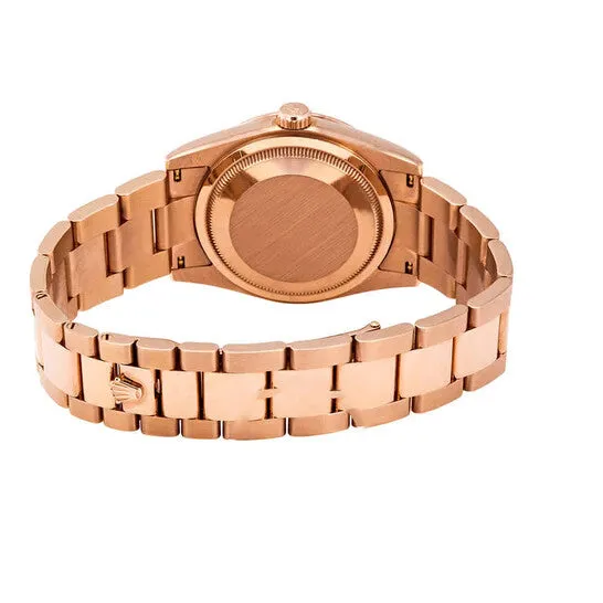 JMS always Watches Original Rolex DayDate Ivory Diamond Dial Automatic Midsize 18kt Everose Gold President Watch 118235IVDP JMS always Watches Original Rolex DayDate Ivory Diamond Dial Automatic Midsize 18kt Everose Gold President Watch 118235IVDP