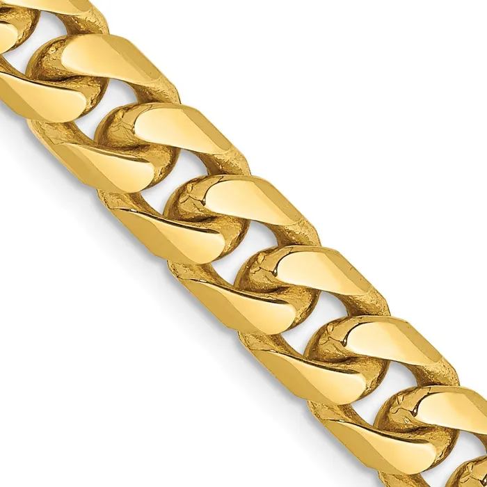 MDS Necklaces 14K Yellow Gold 24 inch 625mm Solid Miami Cuban Link with Lobster Clasp Chain Necklace MDS Necklaces 14K Yellow Gold 24 inch 625mm Solid Miami Cuban Link with Lobster Clasp Chain Necklace