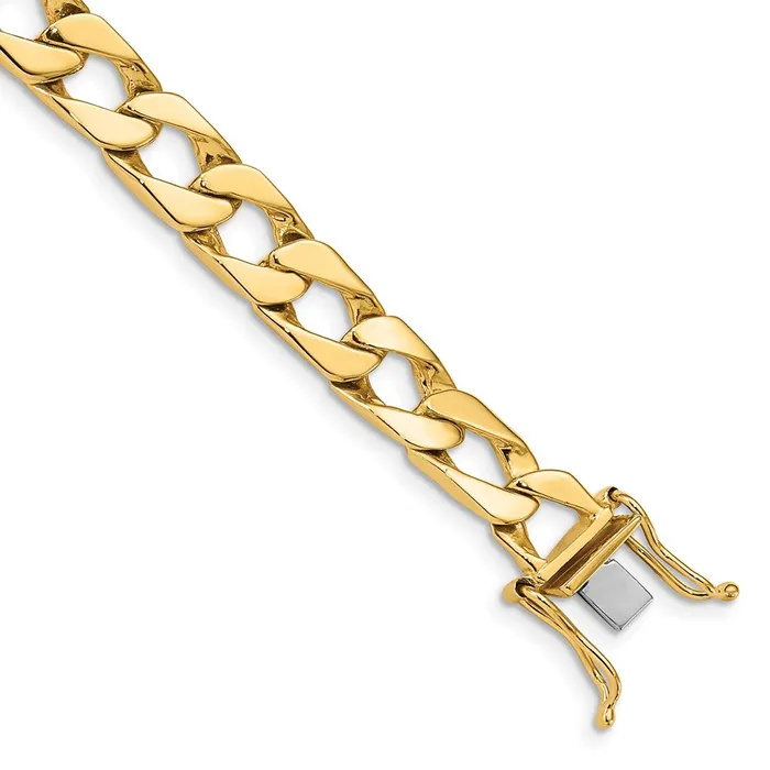 MDS Necklaces Solid 14K Yellow Gold 22 inch 79mm Hand Polished Fancy Link with Box Catch Clasp Chain Necklace MDS Necklaces Solid 14K Yellow Gold 22 inch 79mm Hand Polished Fancy Link with Box Catch Clasp Chain Necklace