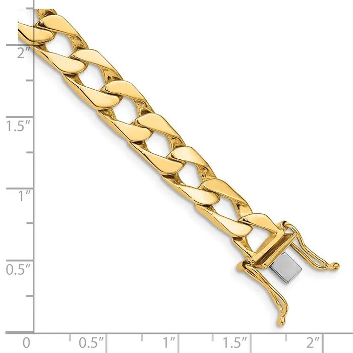 MDS Necklaces Solid 14K Yellow Gold 22 inch 79mm Hand Polished Fancy Link with Box Catch Clasp Chain Necklace MDS Necklaces Solid 14K Yellow Gold 22 inch 79mm Hand Polished Fancy Link with Box Catch Clasp Chain Necklace