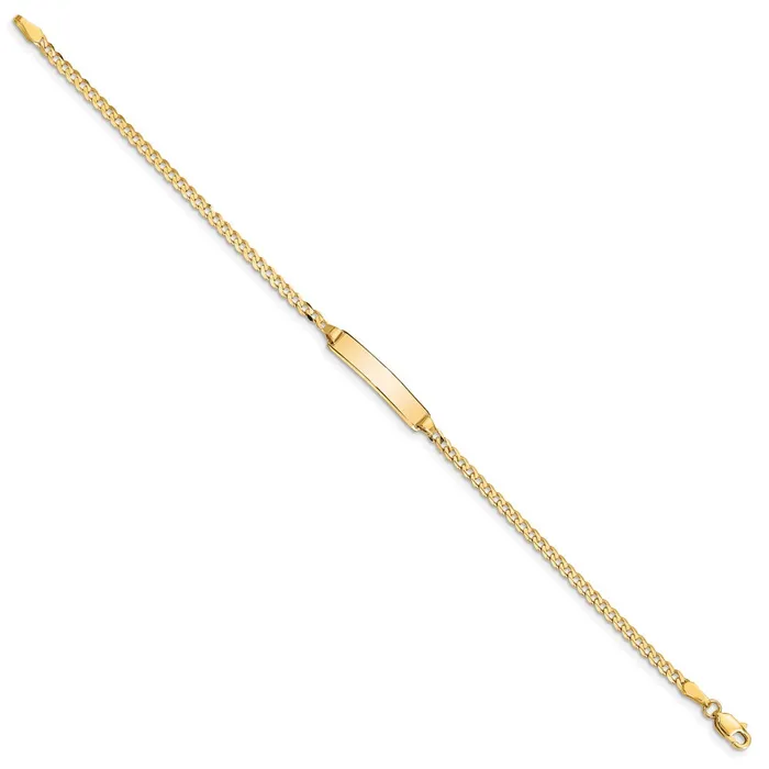 MDS Solid 14K Yellow Gold Baby Curb ID Bracelet Bracelets