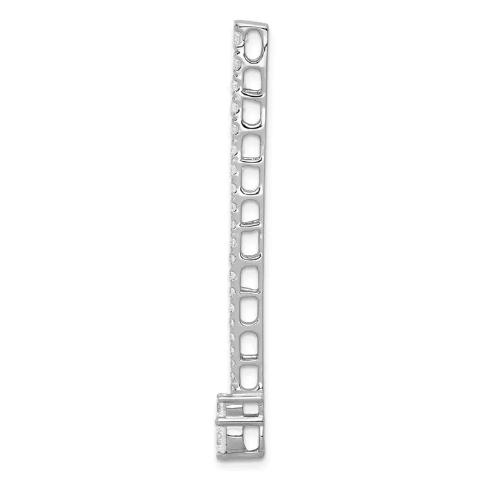 Necklaces Goldia 14k White Gold 1ct Real Diamond Fancy Chain Slide