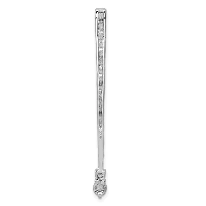 Necklaces Goldia 14k White Gold 1ct Real Diamond Fancy Chain Slide