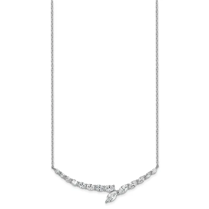 Necklaces Goldia 14k White Gold 4 Ct Lab Grown Diamond VSSI G 16 inch Necklace