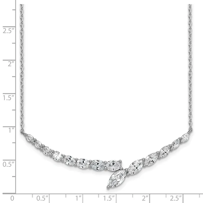 Necklaces Goldia 14k White Gold 4 Ct Lab Grown Diamond VSSI G 16 inch Necklace
