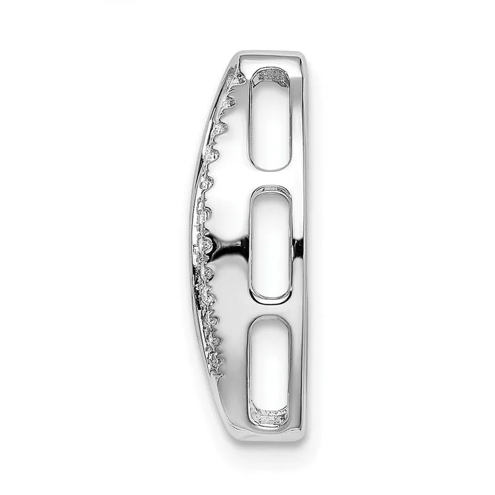 Necklaces Goldia 14k White Gold Fancy Real Diamond Chain Slide