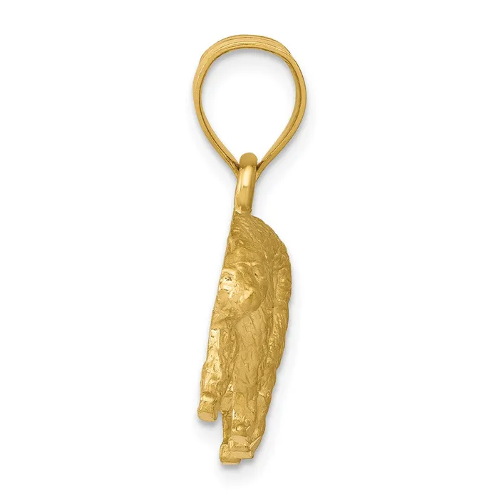 Necklaces Goldia 14k Yellow Gold Diamondcut Bear Pendant