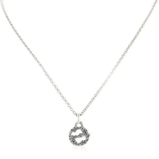 Necklaces JMS always Original Gucci Ladies GG Sterling Silver Necklace