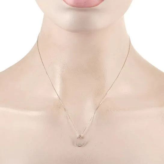 Necklaces JMS always Original LB Exclusive 14K White Gold 017 ct Diamond x201C U x201D Initial Necklace Necklaces JMS always Original LB Exclusive 14K White Gold 017 ct Diamond x201C U x201D Initial Necklace