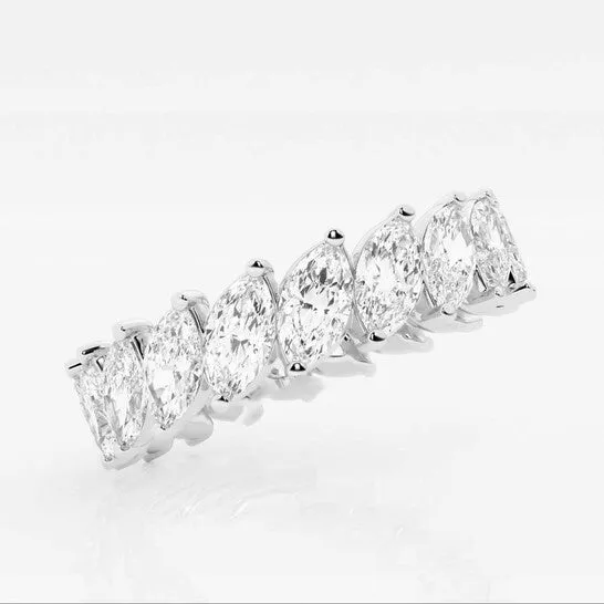 Original Brilliant Diamond 14K White Gold 3 CTTW Marquise LAB GROWN Diamond Eternity Band GSI JMS always Rings Original Brilliant Diamond 14K White Gold 3 CTTW Marquise LAB GROWN Diamond Eternity Band GSI JMS always Rings