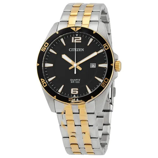 Original Citizen Quartz Black Dial Twotone Mens Watch BI505950E JMS always Rings Original Citizen Quartz Black Dial Twotone Mens Watch BI505950E JMS always Rings