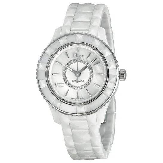 Original Dior VIII Automatic Diamond Dial White Ceramic Ladies Watch CD1235E3C002 JMS always Watches Original Dior VIII Automatic Diamond Dial White Ceramic Ladies Watch CD1235E3C002 JMS always Watches