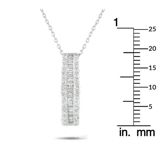 Original LB Exclusive 14K White Gold 058ct Diamond Necklace JMS always Necklaces Original LB Exclusive 14K White Gold 058ct Diamond Necklace JMS always Necklaces