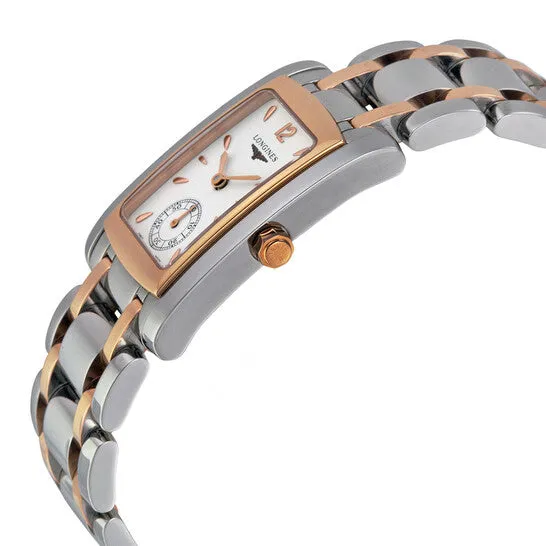 Original Longines Dolce Vita White Dial Stainless Steel and 18kt Rose Gold Ladies Watch L55025187 JMS always Earrings Original Longines Dolce Vita White Dial Stainless Steel and 18kt Rose Gold Ladies Watch L55025187 JMS always Earrings