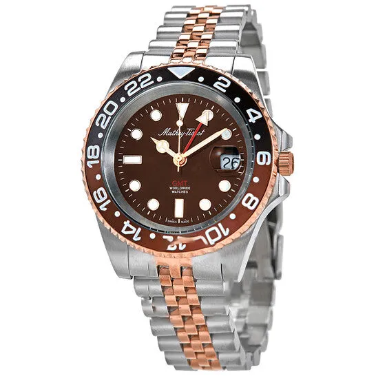 Original MatheyTissot Mathy Vintage GMT Twotone Root Beer Dial Mens Watch H903RNM JMS always Rings Original MatheyTissot Mathy Vintage GMT Twotone Root Beer Dial Mens Watch H903RNM JMS always Rings