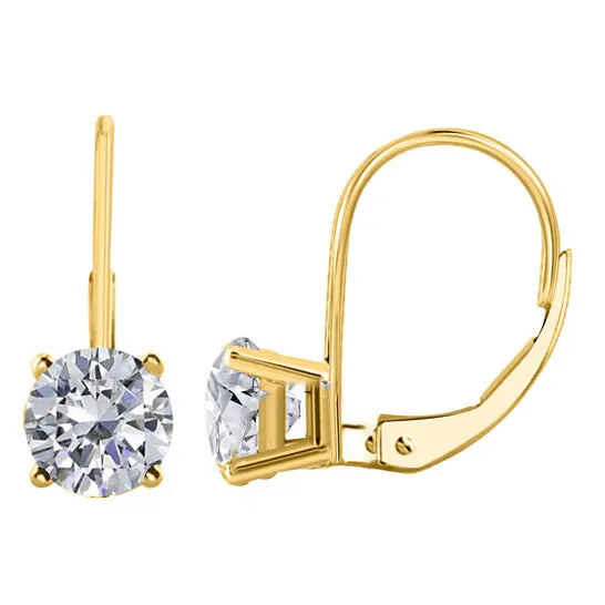 Original Maulijewels IGL Certified 125 Carat Natural Diamond Dangle Leverback Earrings In 14K Solid Yellow Gold JMS always Earrings Original Maulijewels IGL Certified 125 Carat Natural Diamond Dangle Leverback Earrings In 14K Solid Yellow Gold JMS always Earrings